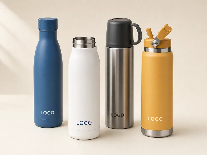 Isolierflaschen und Thermosflaschen mit Logo-Gravur und Druck