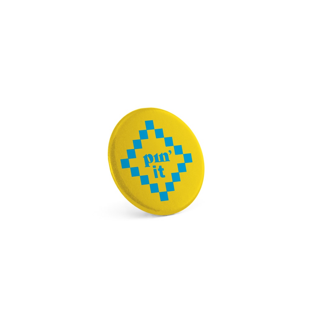 Runder Pin mit Broschennadel | Button Pin 3 – Silber