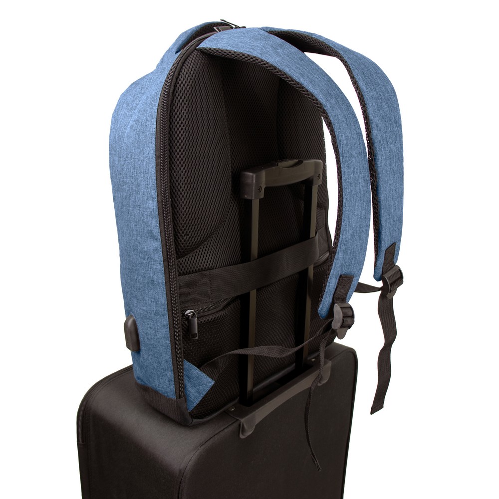B'RIGHT Laptop-Rucksack 15,6", aus RPET | Henry in Dunkelblau, Ansicht 5