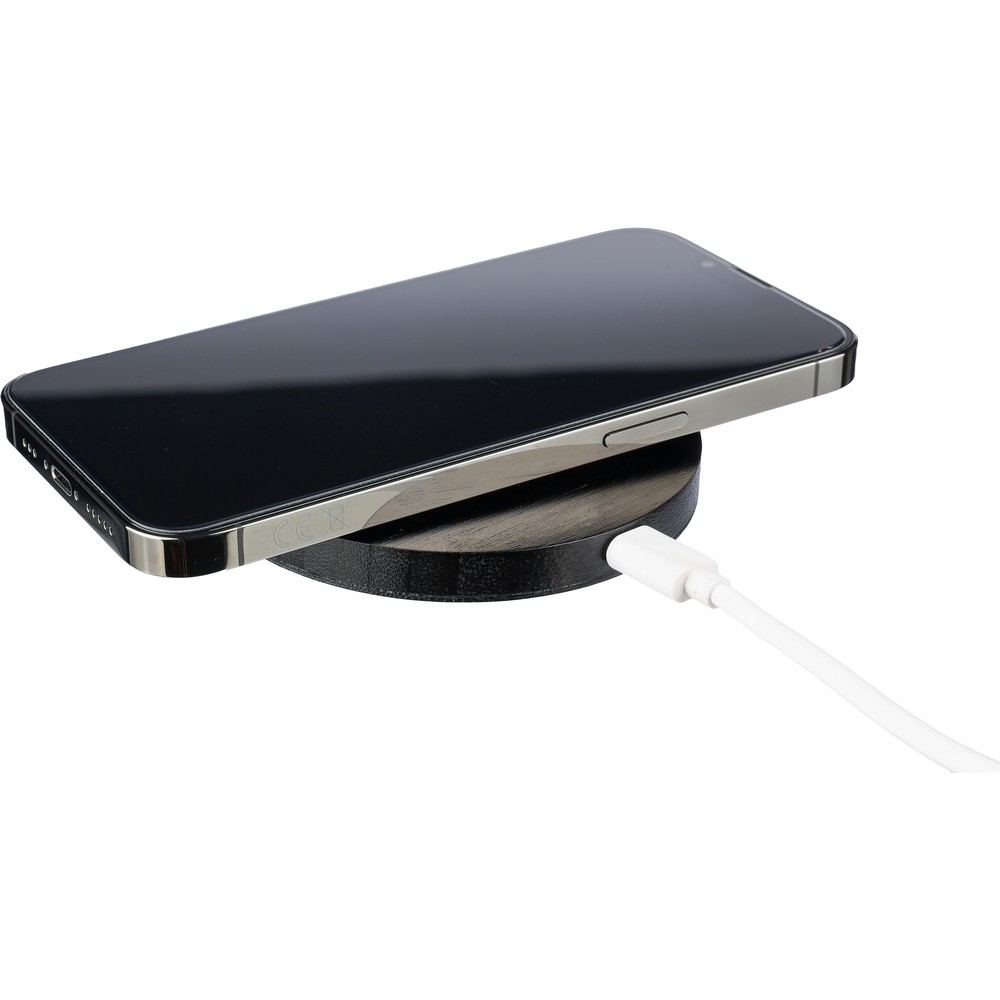 Bamboo Wireless Ladegerät in Schwarz, Ansicht 3