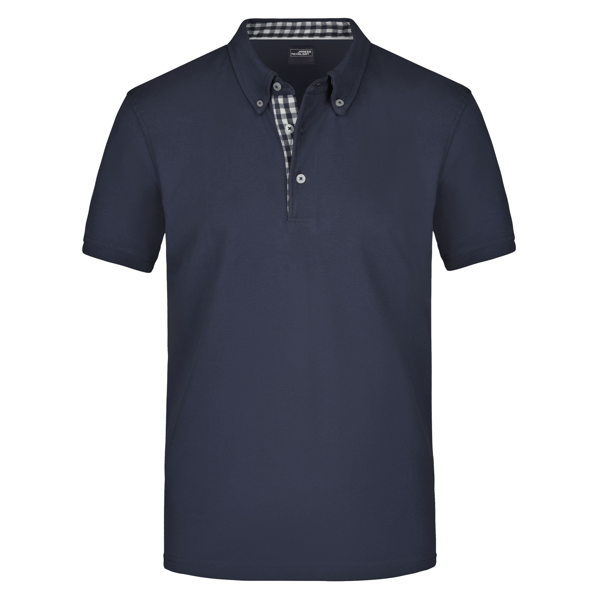 Plain Polo in Navy/Navy/Weiß
