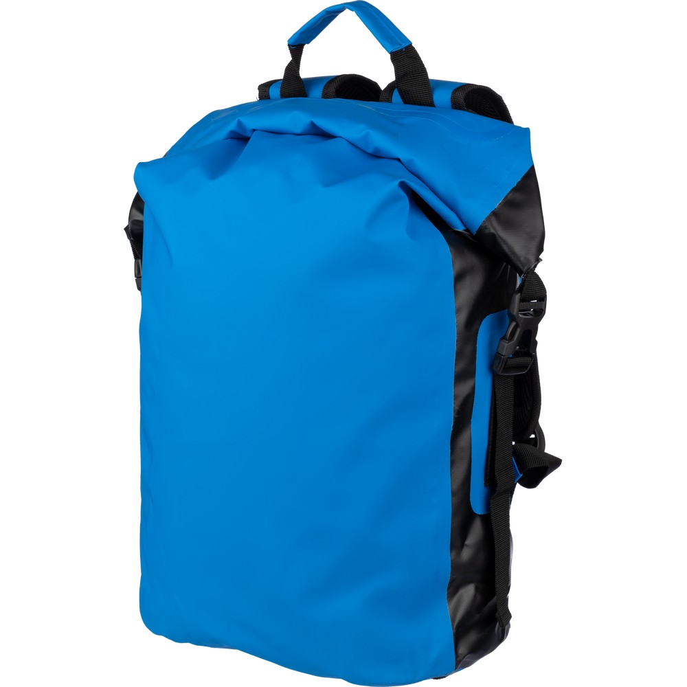 Aufrollbarer Rucksack, wasserdicht in Himmelblau, Ansicht 3