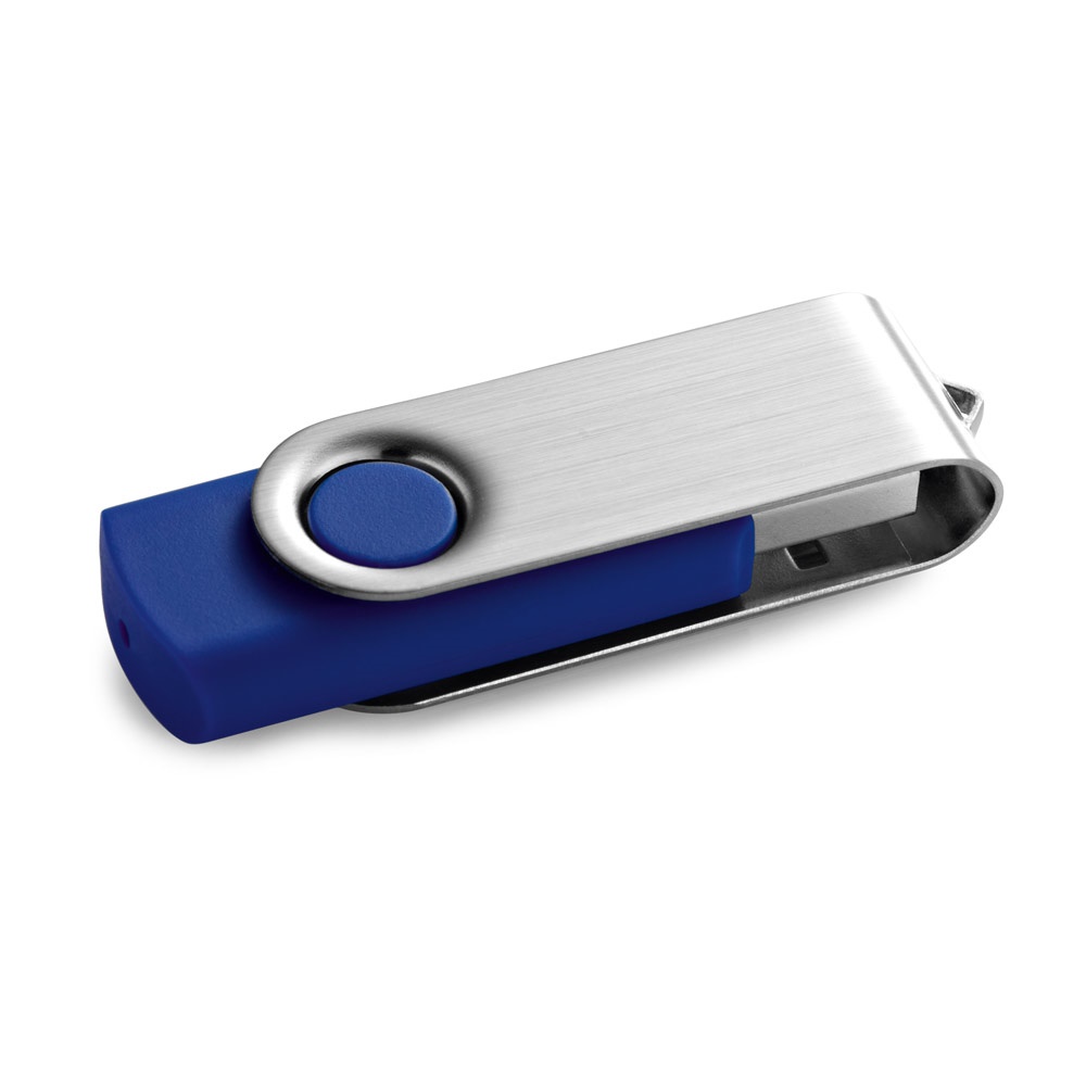 USB-Stick mit Metallclip 16 GB | Claudius 16GB – Königsblau