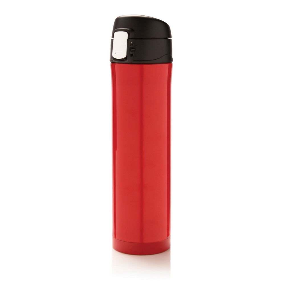 Easy Lock Vakuum-Flasche aus RCS recyceltem Stahl in Rot
