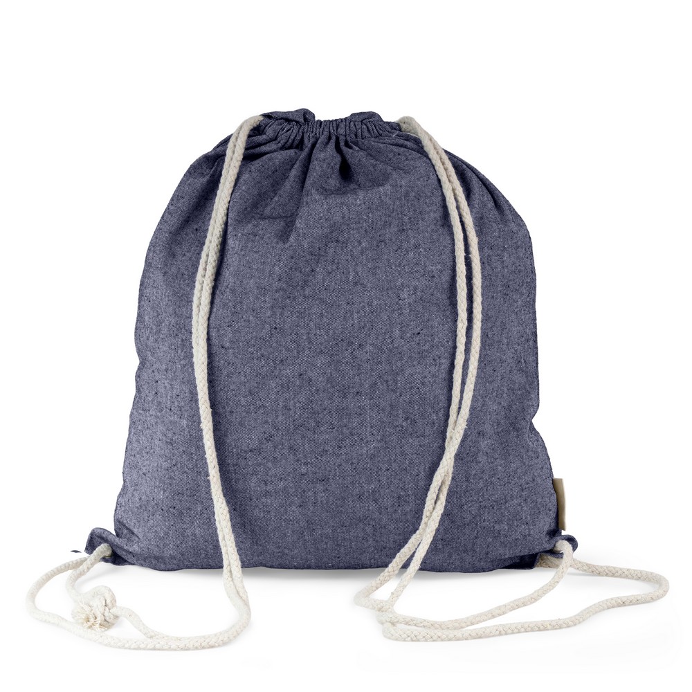 Baumwolltasche 2 in 1, Beutel mit Kordel, Einkaufstasche | Gondulfo in Blau, Ansicht 5