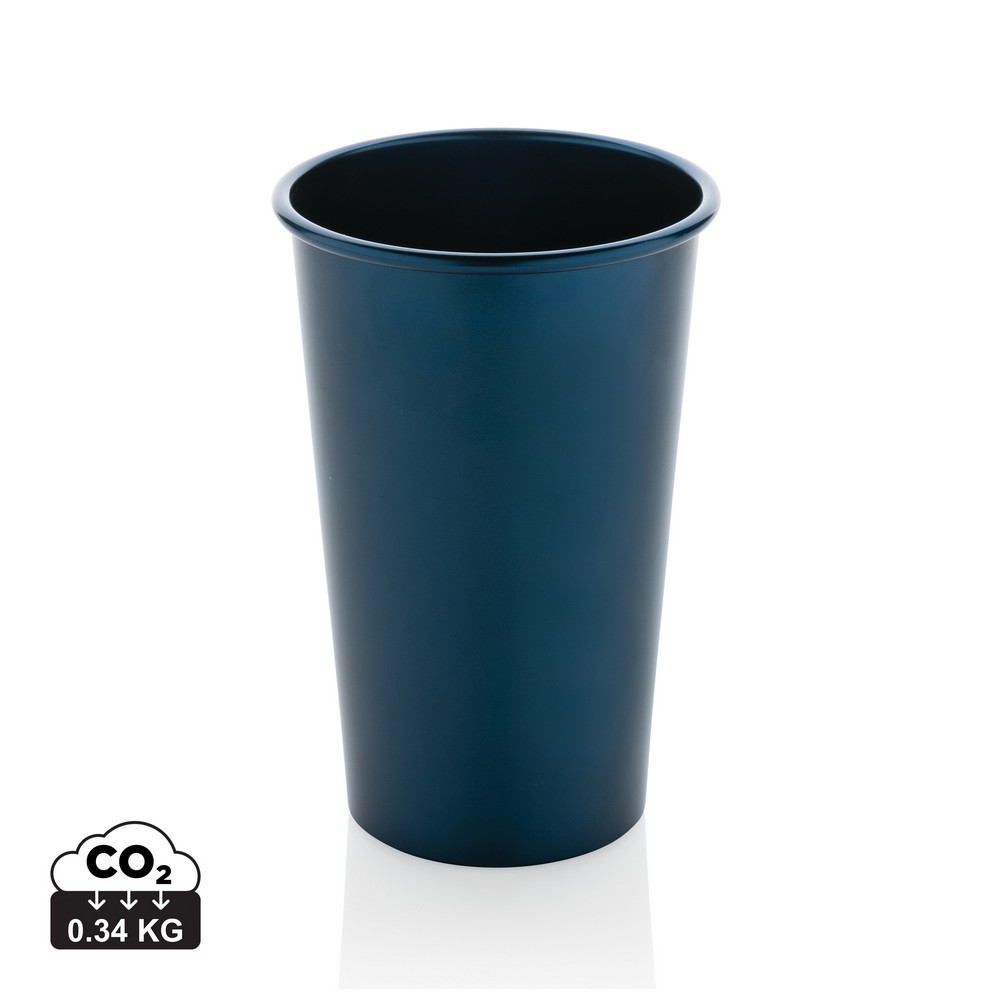 Alo Leight-Weight-Becher aus RCS recyceltem Aluminium 450ml in Blau, Ansicht 6