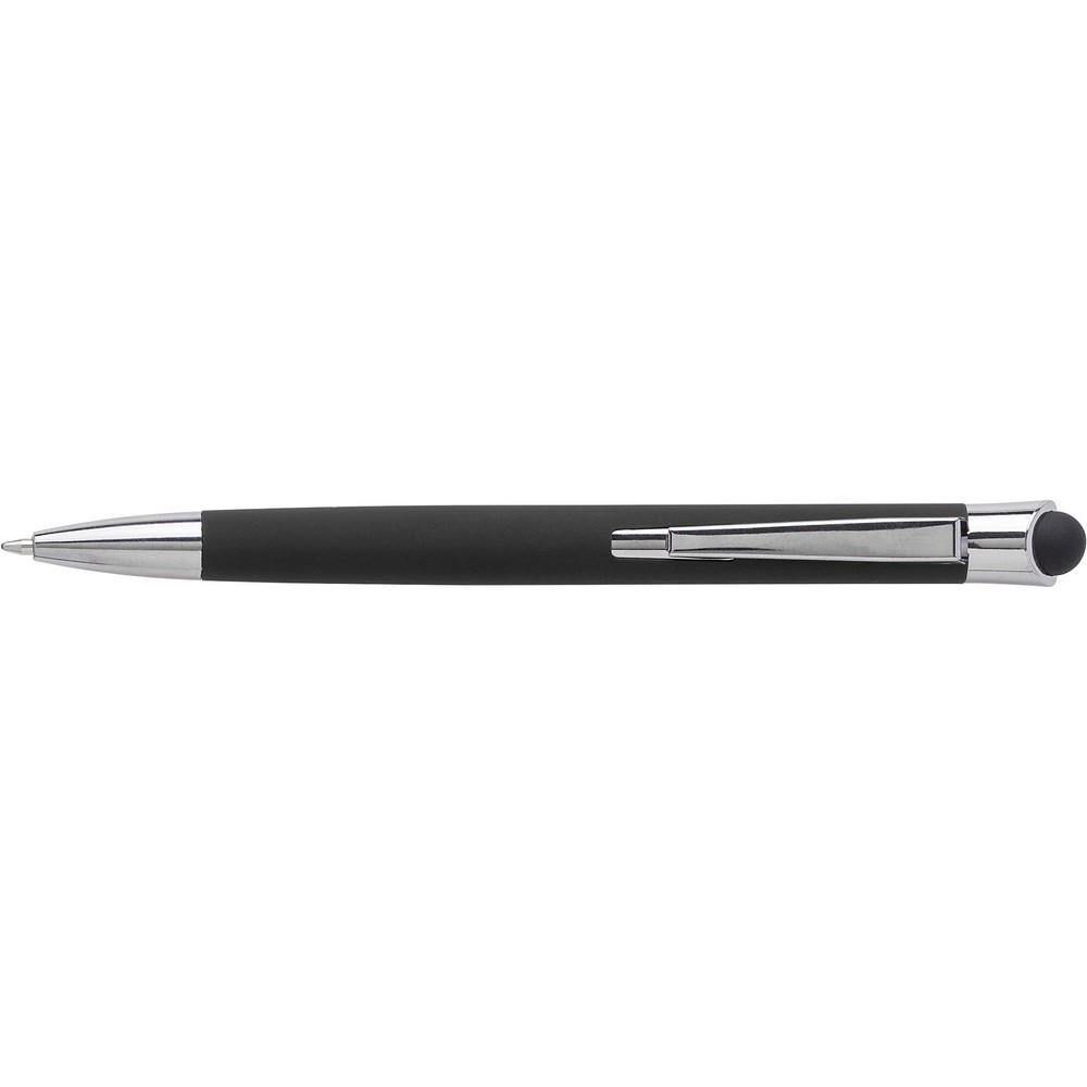 Kugelschreiber mit Touch-Pen in Schwarz, Ansicht 2