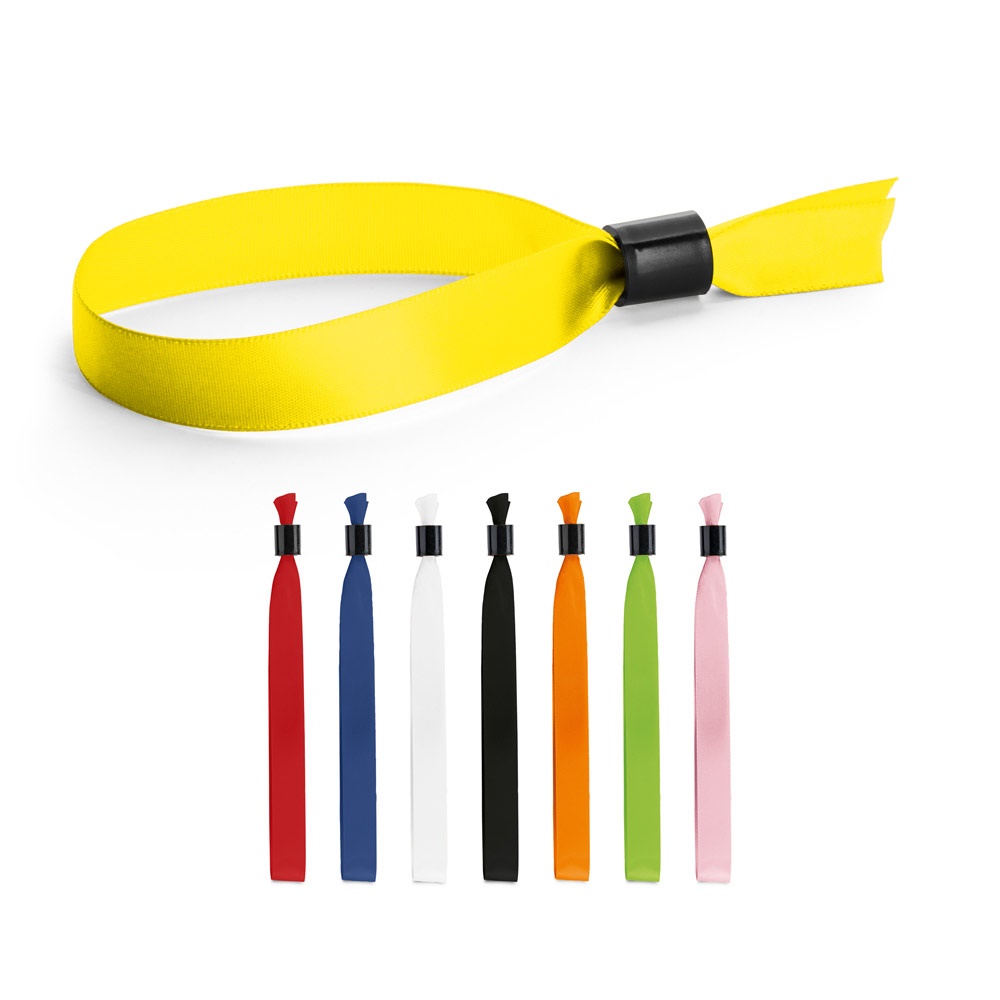 Veranstaltungsarmband aus Satin | Seccur – Schwarz, Ansicht 3