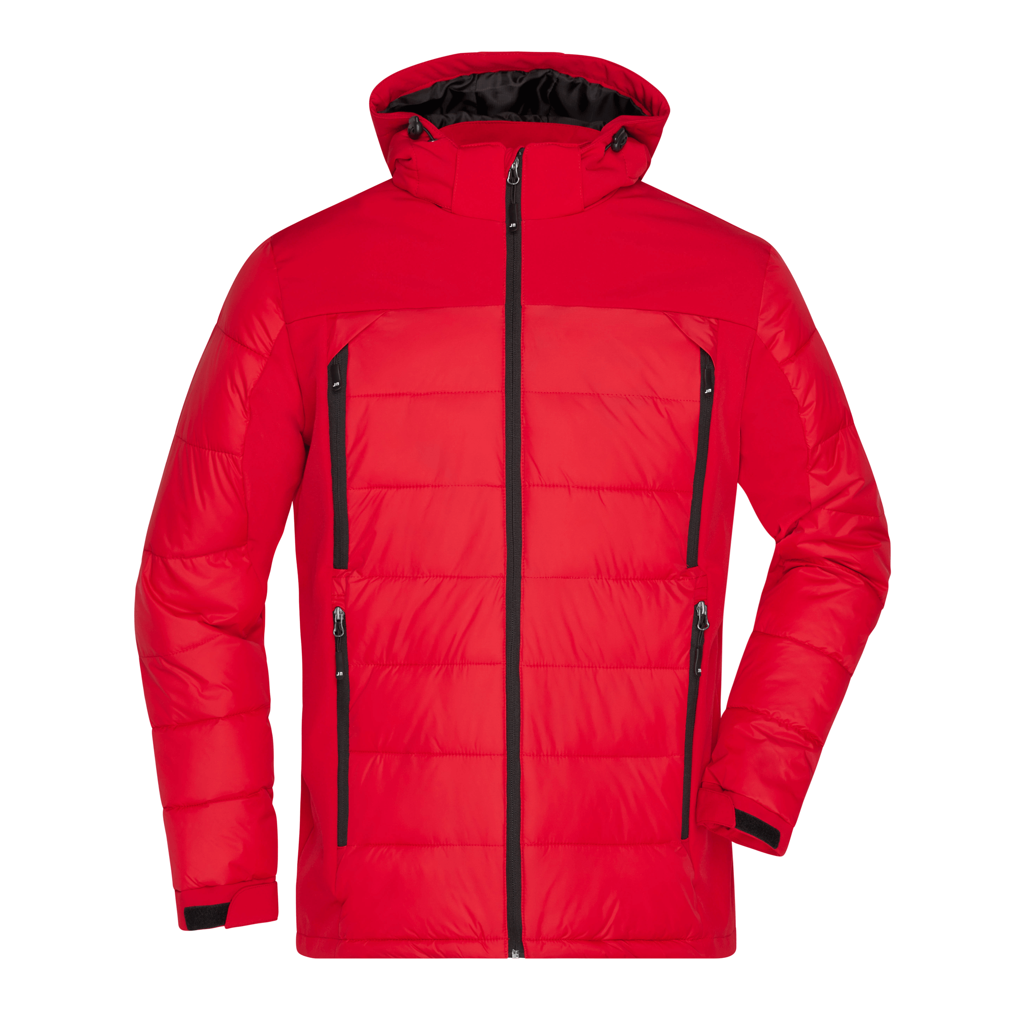 Hybrid Thermojacke in Rot