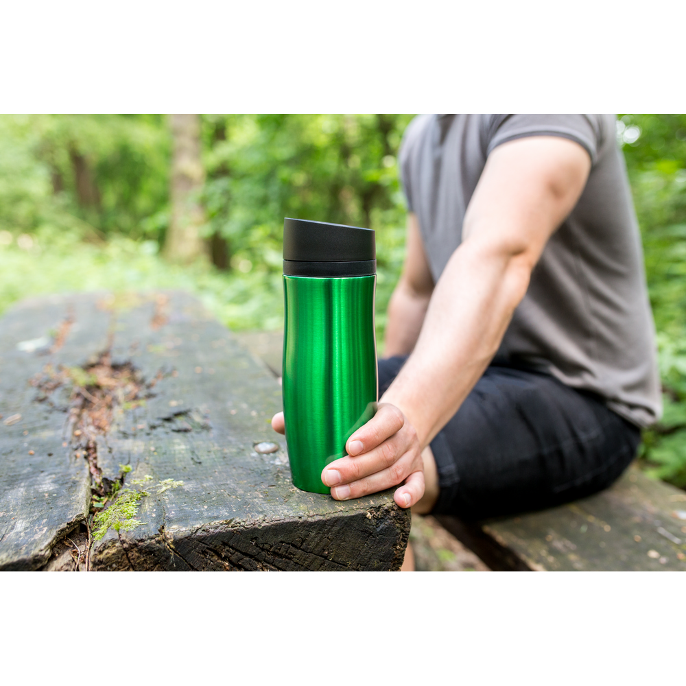 Thermobecher 375 ml Air Gifts | Jackson in Grün, Ansicht 13