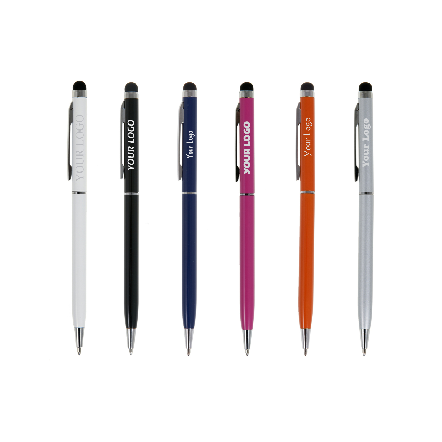 Kugelschreiber Irin in 6 Farben in silber, Ansicht 3