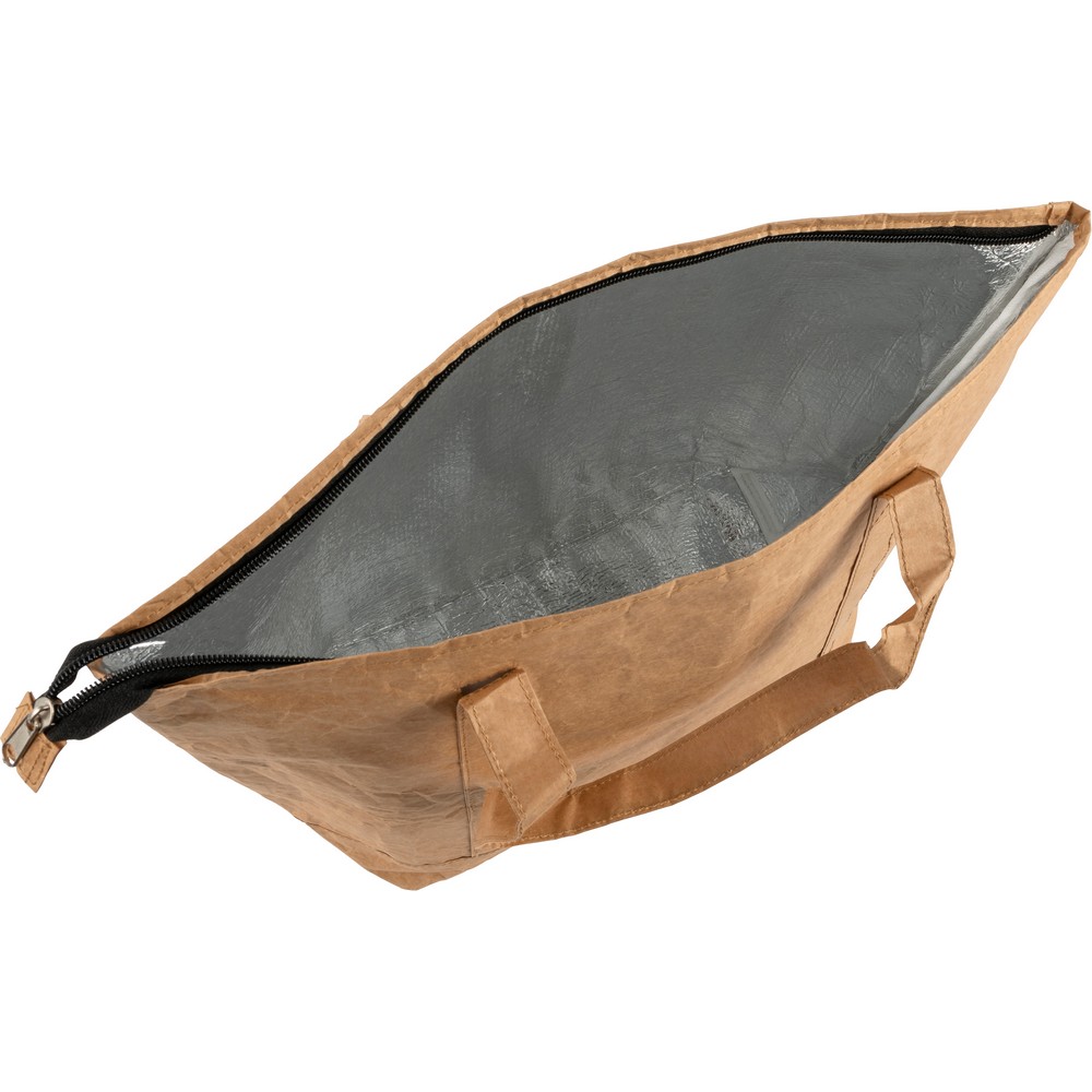 Papier-Kühltasche, laminiert in Braun, Ansicht 3