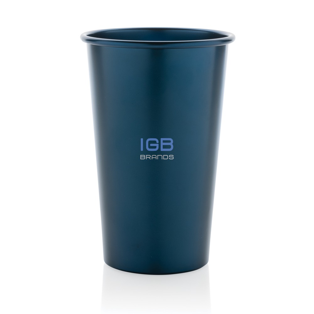 Alo Leight-Weight-Becher aus RCS recyceltem Aluminium 450ml in Blau, Ansicht 3