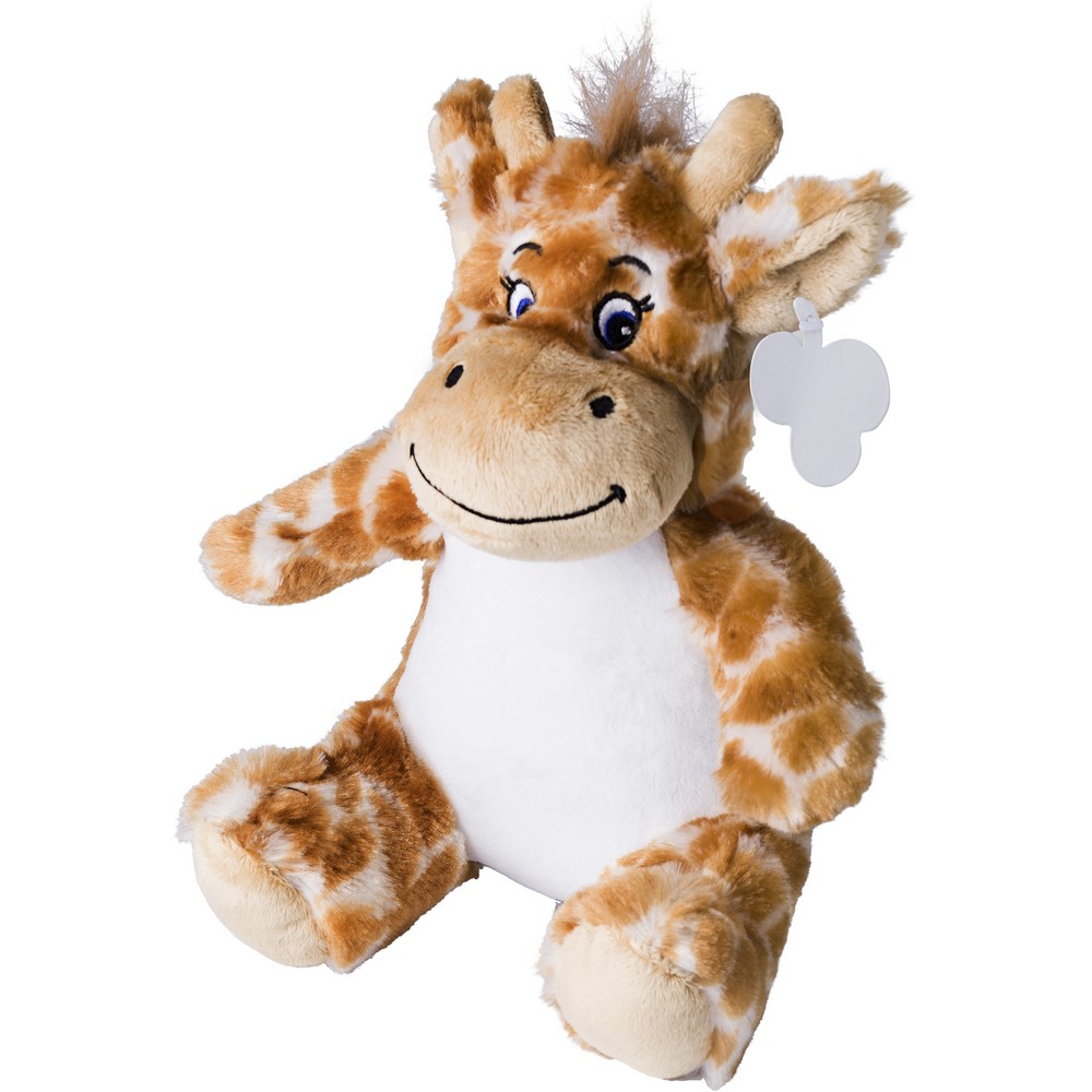 Plüsch Giraffe in Orange