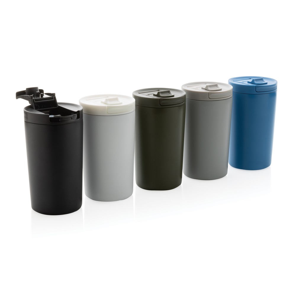 Doppelwandiger Vakuum-Becher aus RCS recyceltem SS in Weiß, Ansicht 7