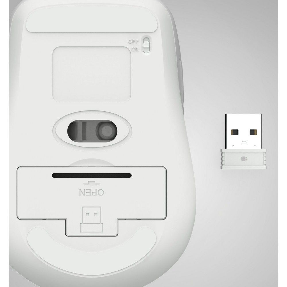 Kabellose Computermaus Hama WM-450 in Weiß, Ansicht 6