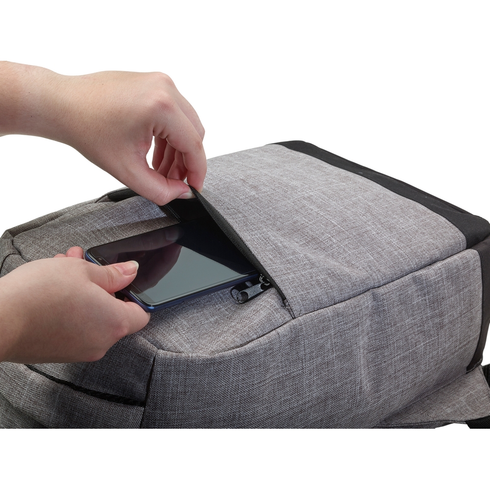Anti-Diebstahl-Rucksack 13" in Grau, Ansicht 12