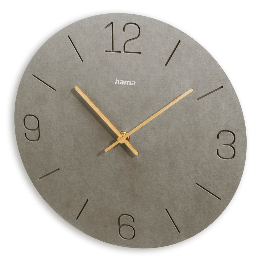 Wanduhr Hama Crete in Grau