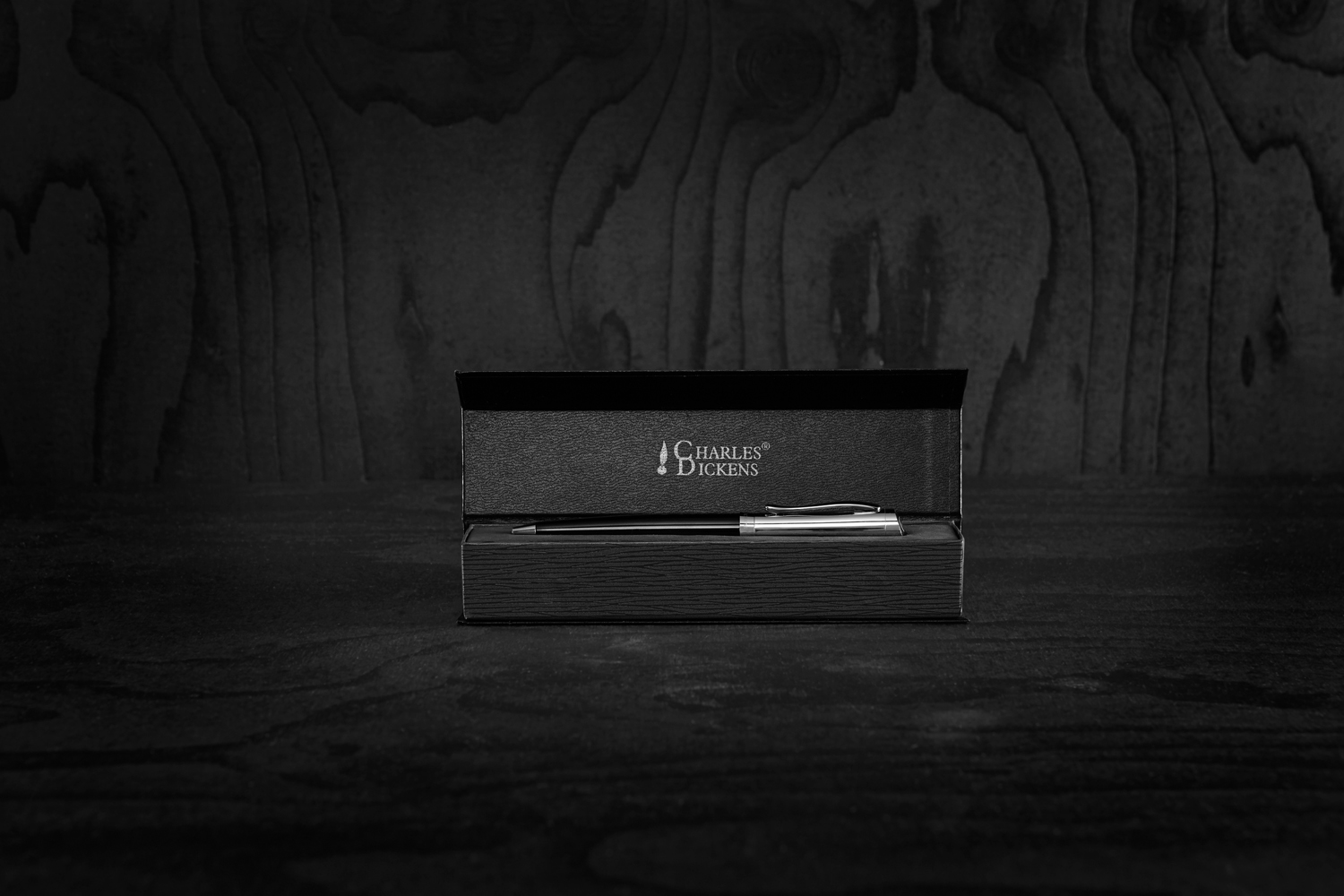 Kugelschreiber Charles Dickens® Kugelschreiber in Box – V1350 in schwarz, Ansicht 2