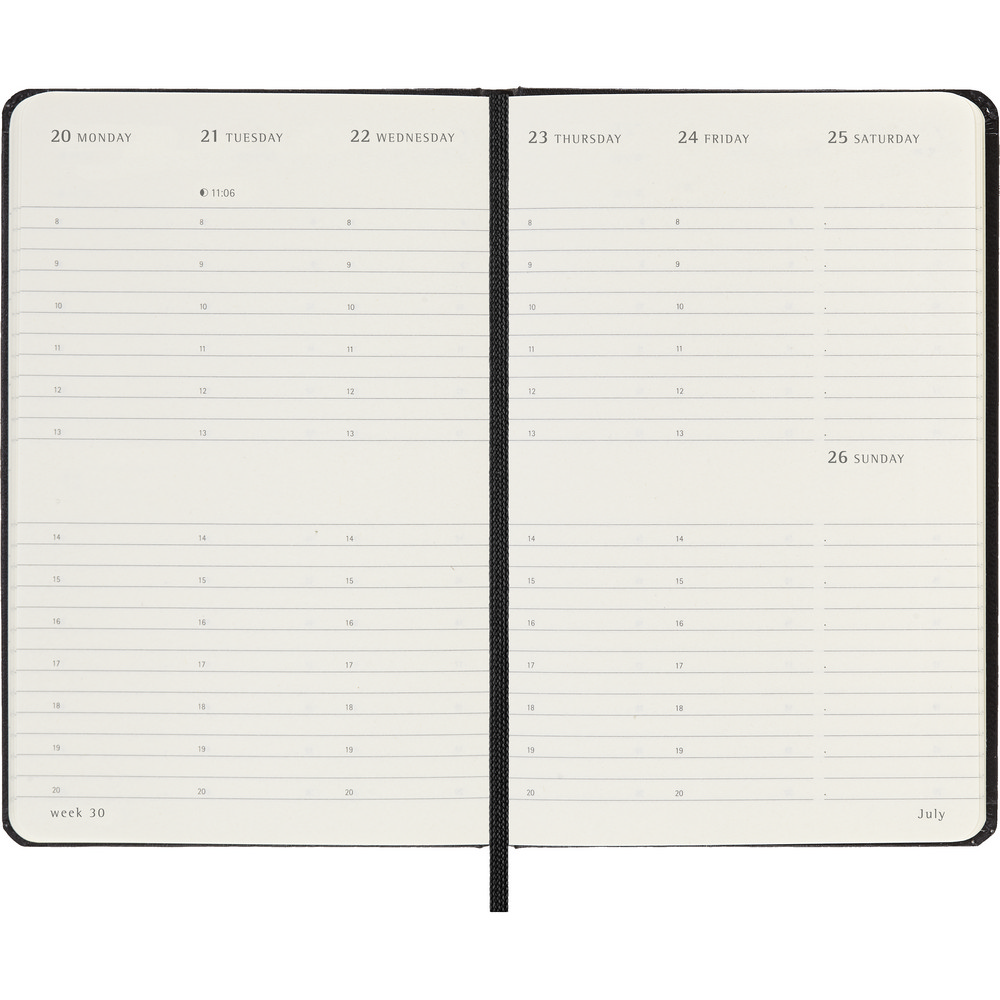 MOLESKINE Wochenkalender in Schwarz, Ansicht 6