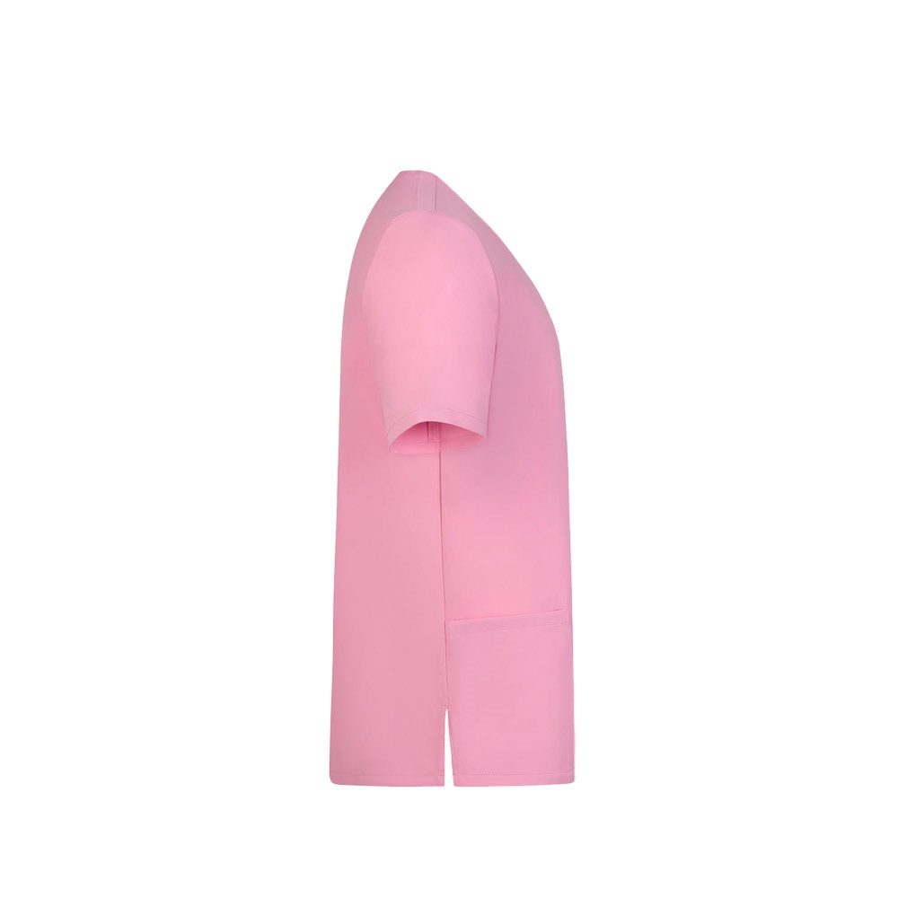 Kurzarm-Tunika (140 g/m²), aus 100 % Mikrofaser | VL Flora – Rosa, Ansicht 4