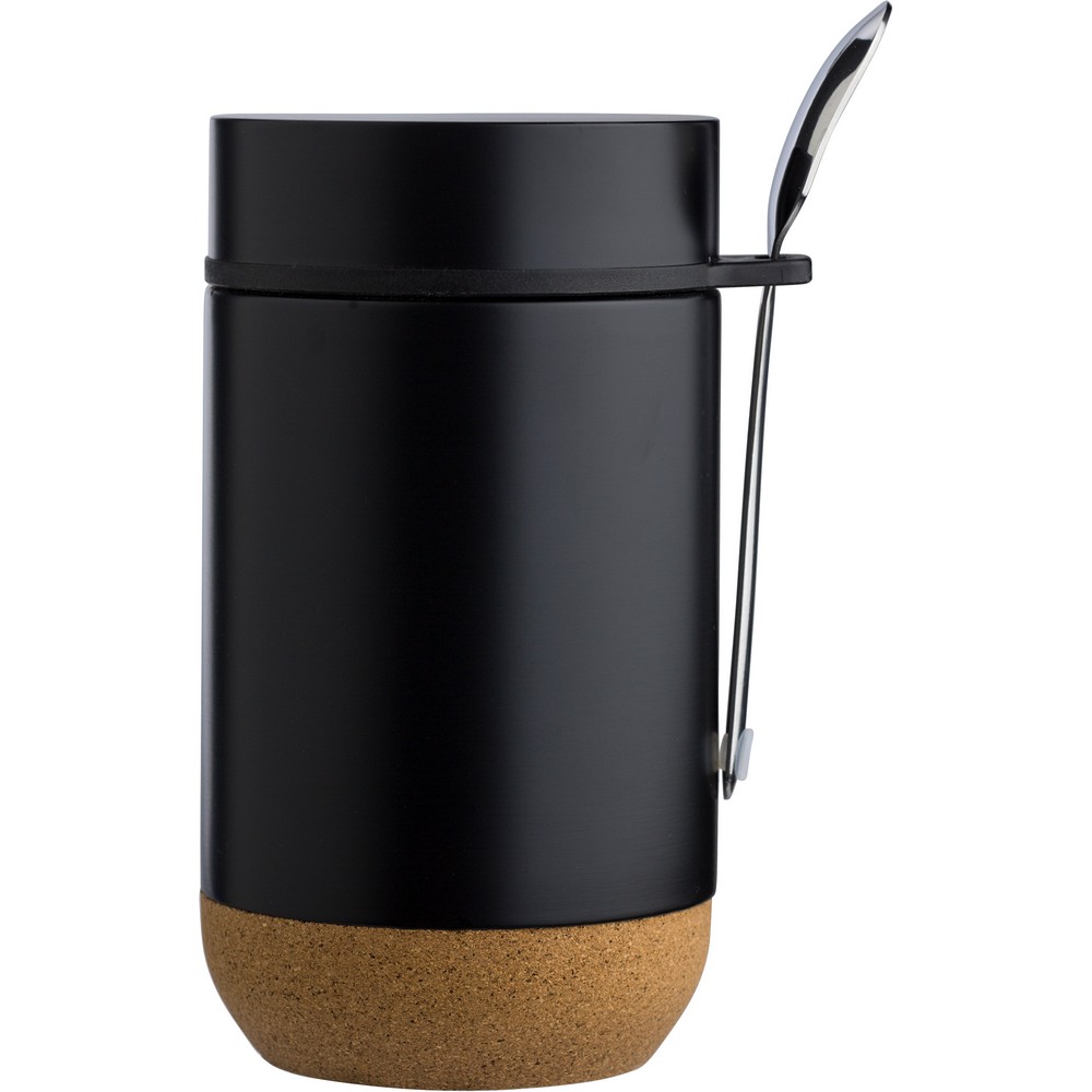 Thermischer Lebensmittelbehälter 400 ml, Löffel in Schwarz, Ansicht 9
