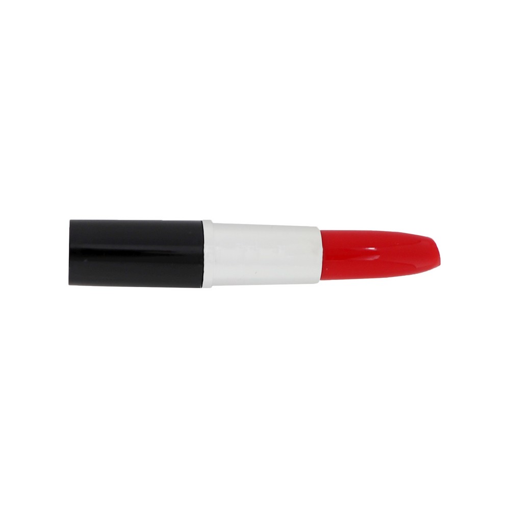 Kugelschreiber "Lippenstift" in schwarz-rot, Ansicht 3