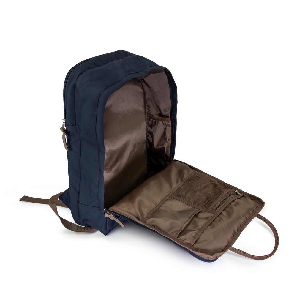 B'RIGHT Laptop-Rucksack 15,6", aus RPET | Finlay in Dunkelblau, Ansicht 4