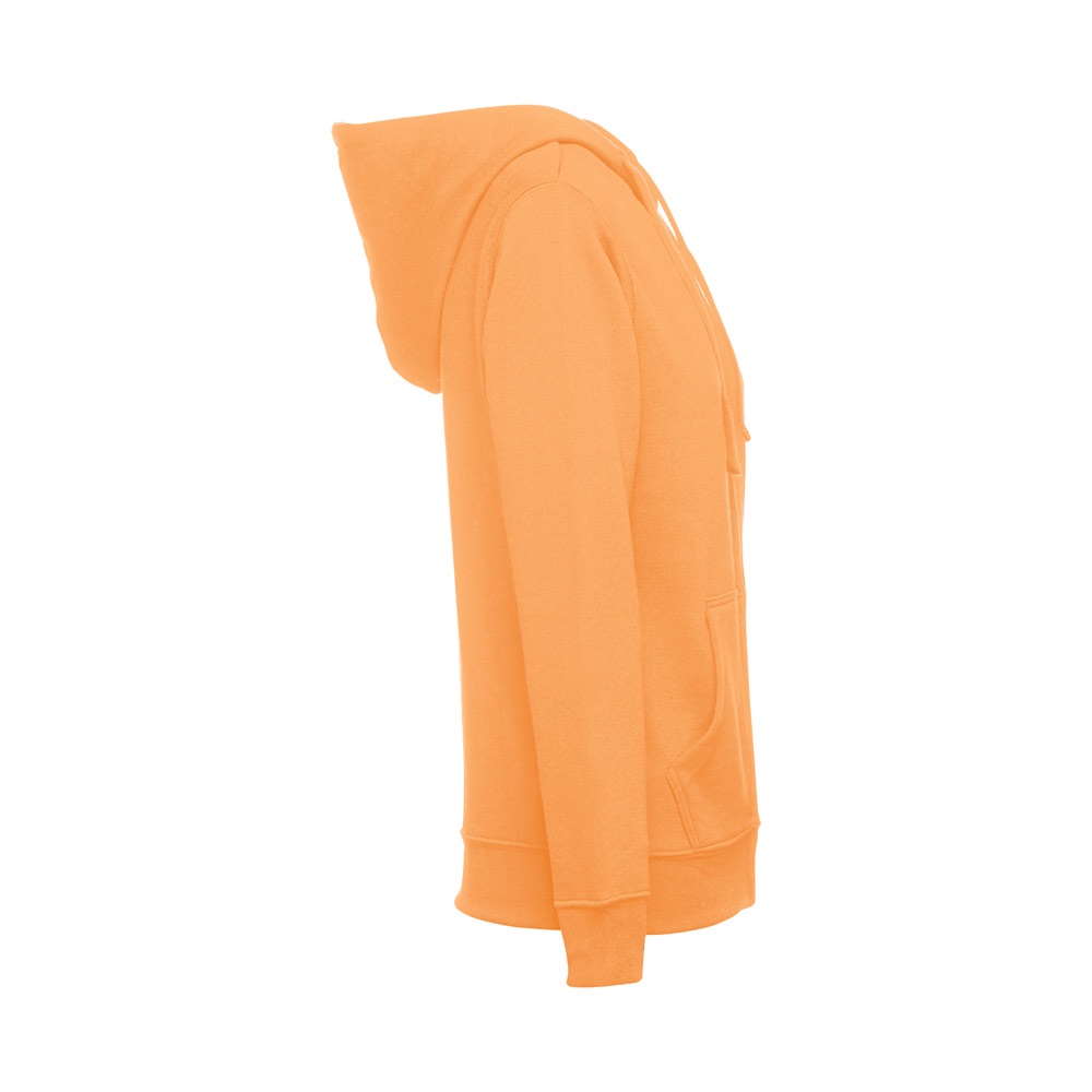 Sweatshirt für Frauen aus Baumwolle und Polyester | THC Amsterdam Women – Korallenorange, Ansicht 3