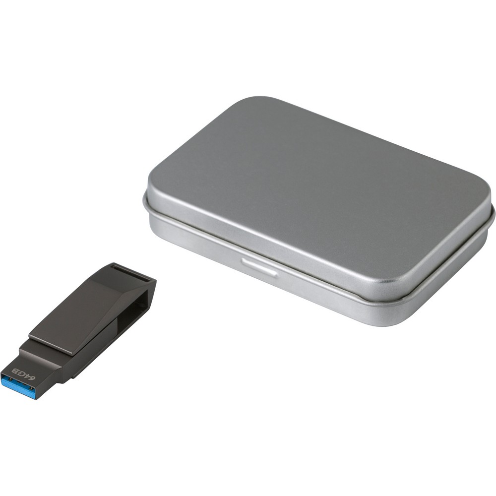 USB-Stick 64 GB in Graphit, Ansicht 2