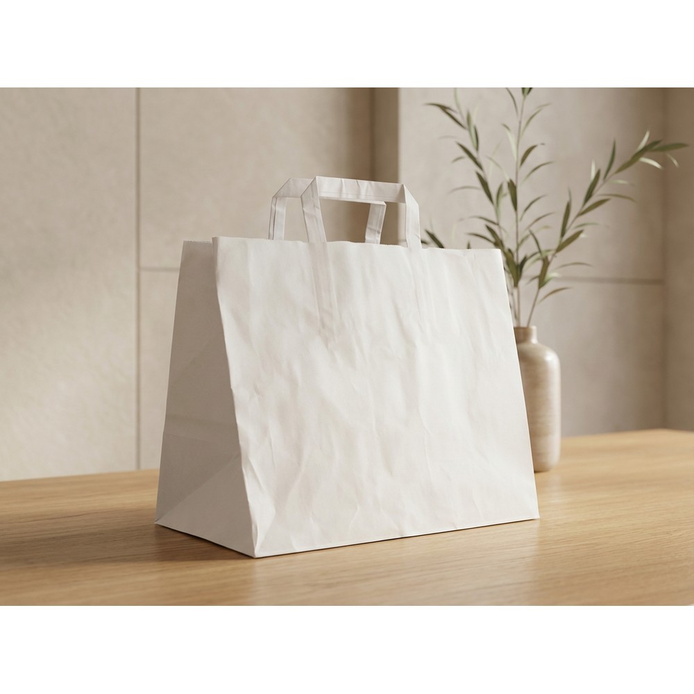 Papiertasche | Bisara in Weiß, Ansicht 6