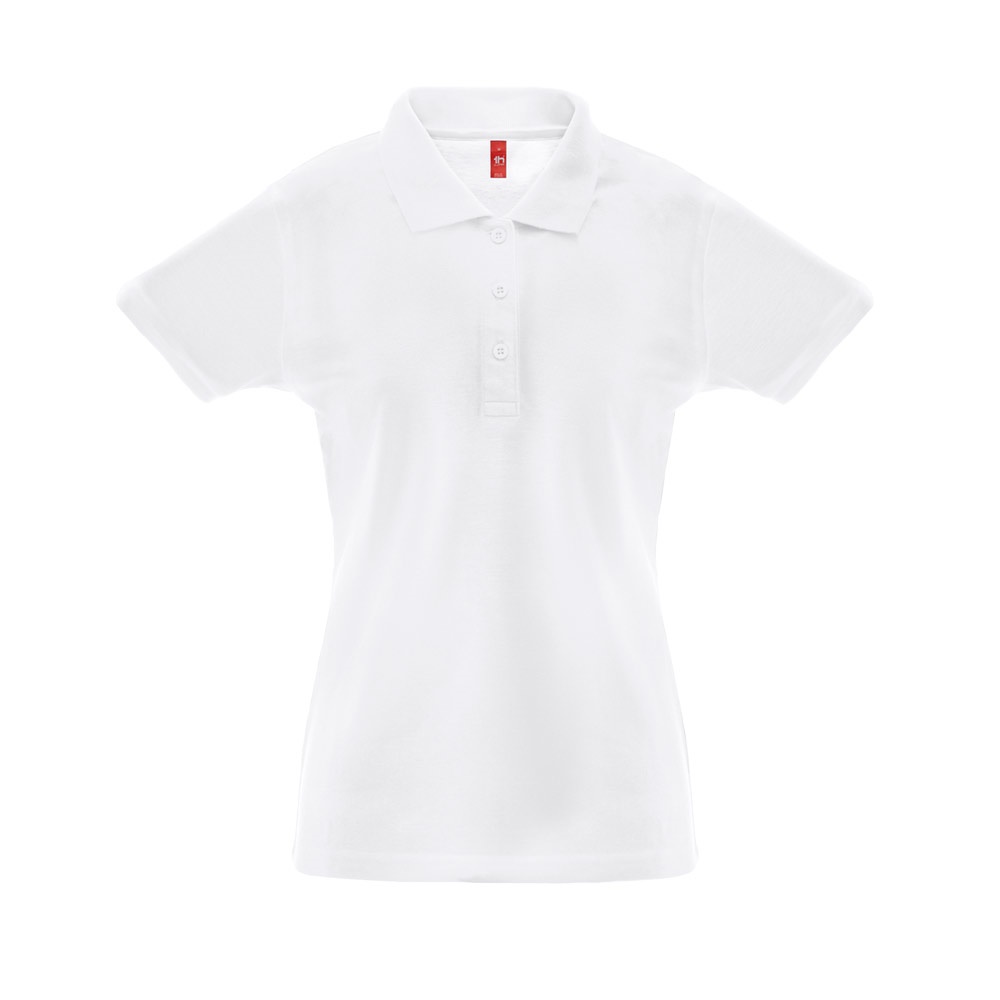 Poloshirt für Damen mit kurzen Ärmeln | THC Berlin Women Wh – Weiß