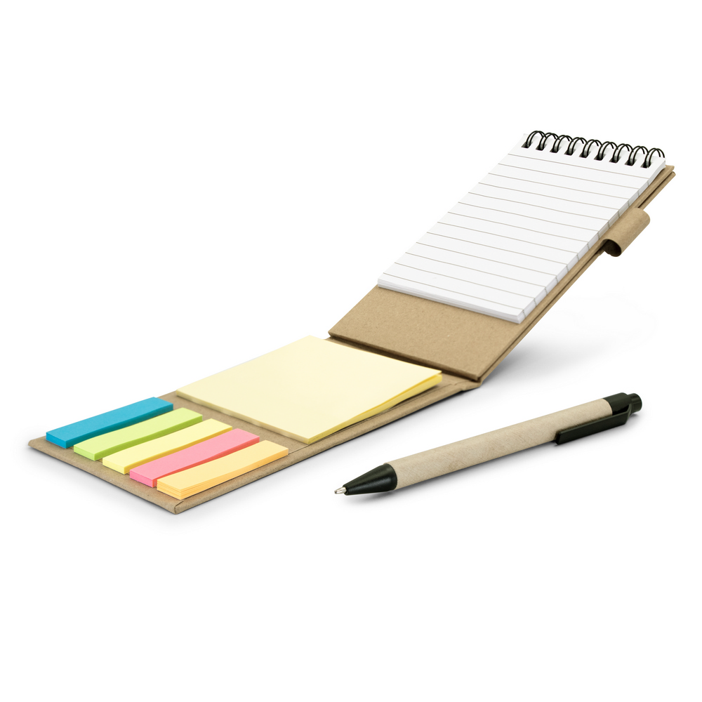 Notizenset, Notizblock, Stift, Haftnotizen | Madelyn in Neutral, Ansicht 4