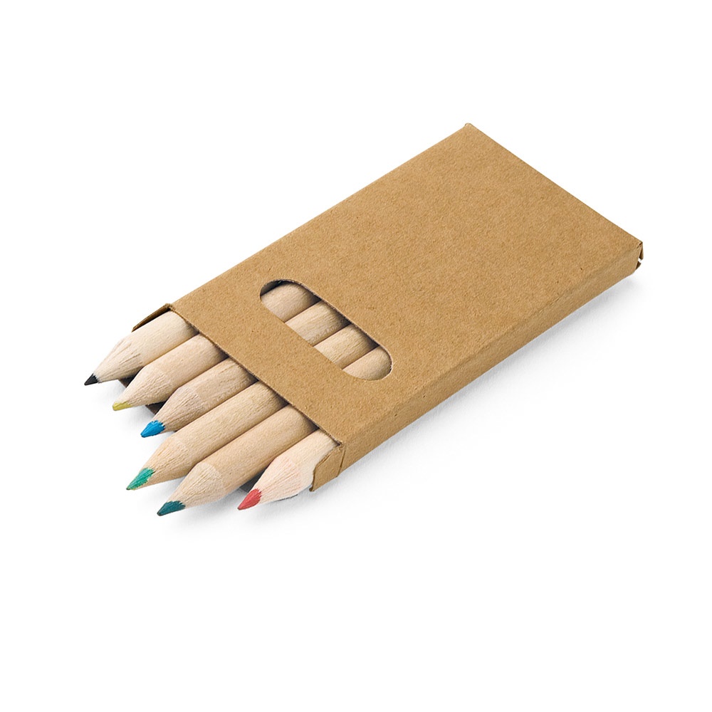 Buntstift Schachtel mit 6 Buntstiften | Bird – Natur