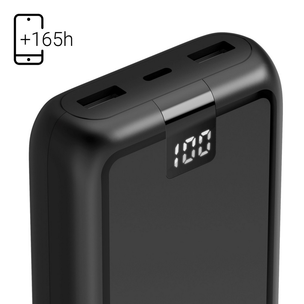 Powerbank 20000 mAh Hama Power Pack Performance in Schwarz, Ansicht 7