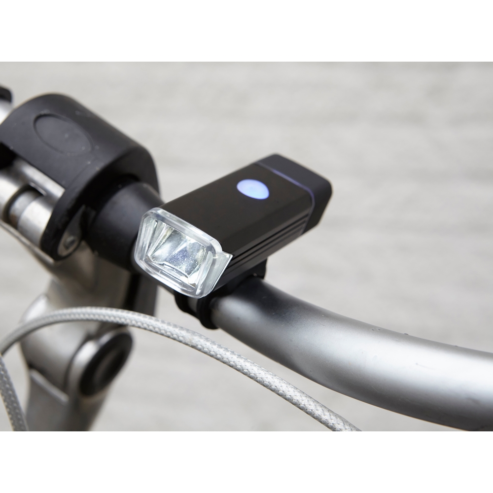 COB Fahrradlicht in Schwarz, Ansicht 2