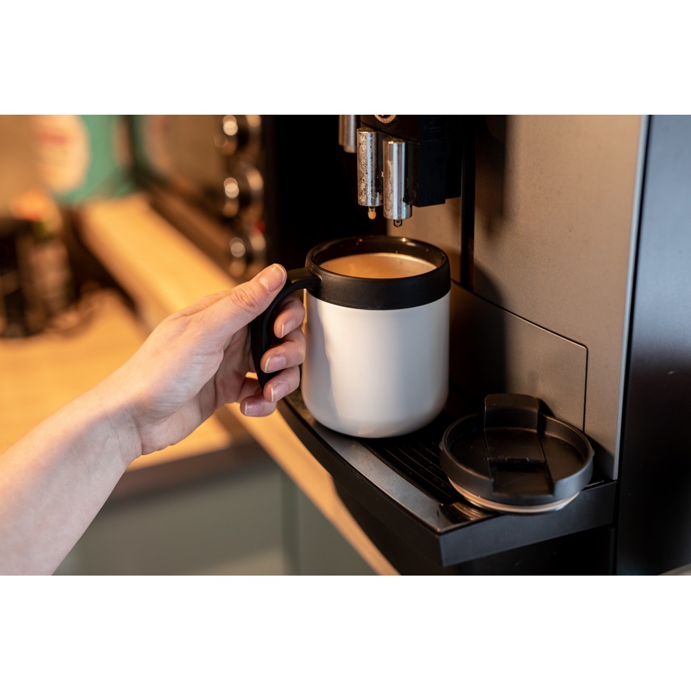 Thermobecher 400 ml mit Henkel | Wyatt in Grau, Ansicht 11