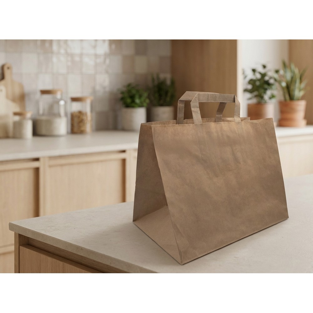 Tüte aus recyceltem Papier | Landelina in Neutral, Ansicht 3