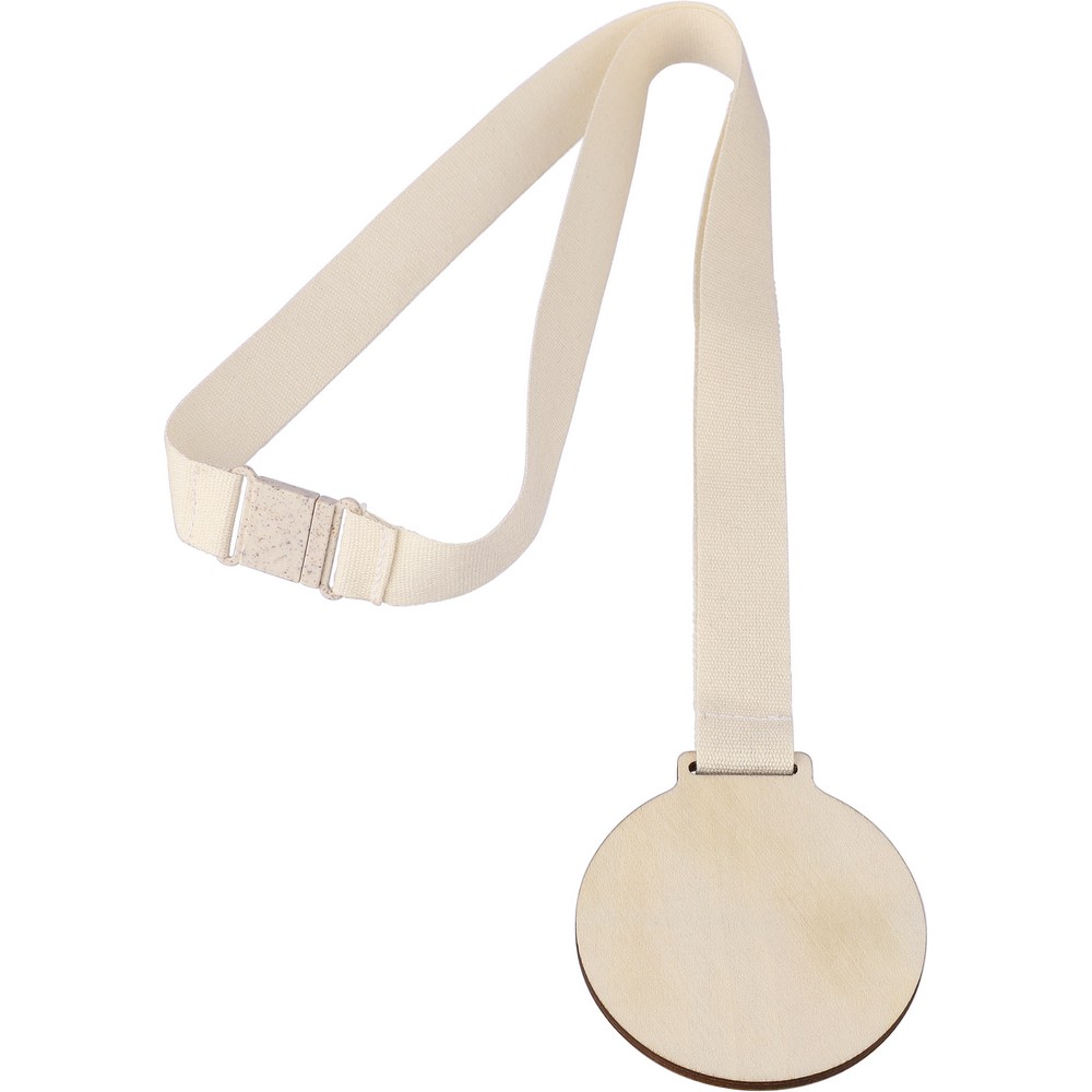 Medaille aus Holz in Braun, Ansicht 4