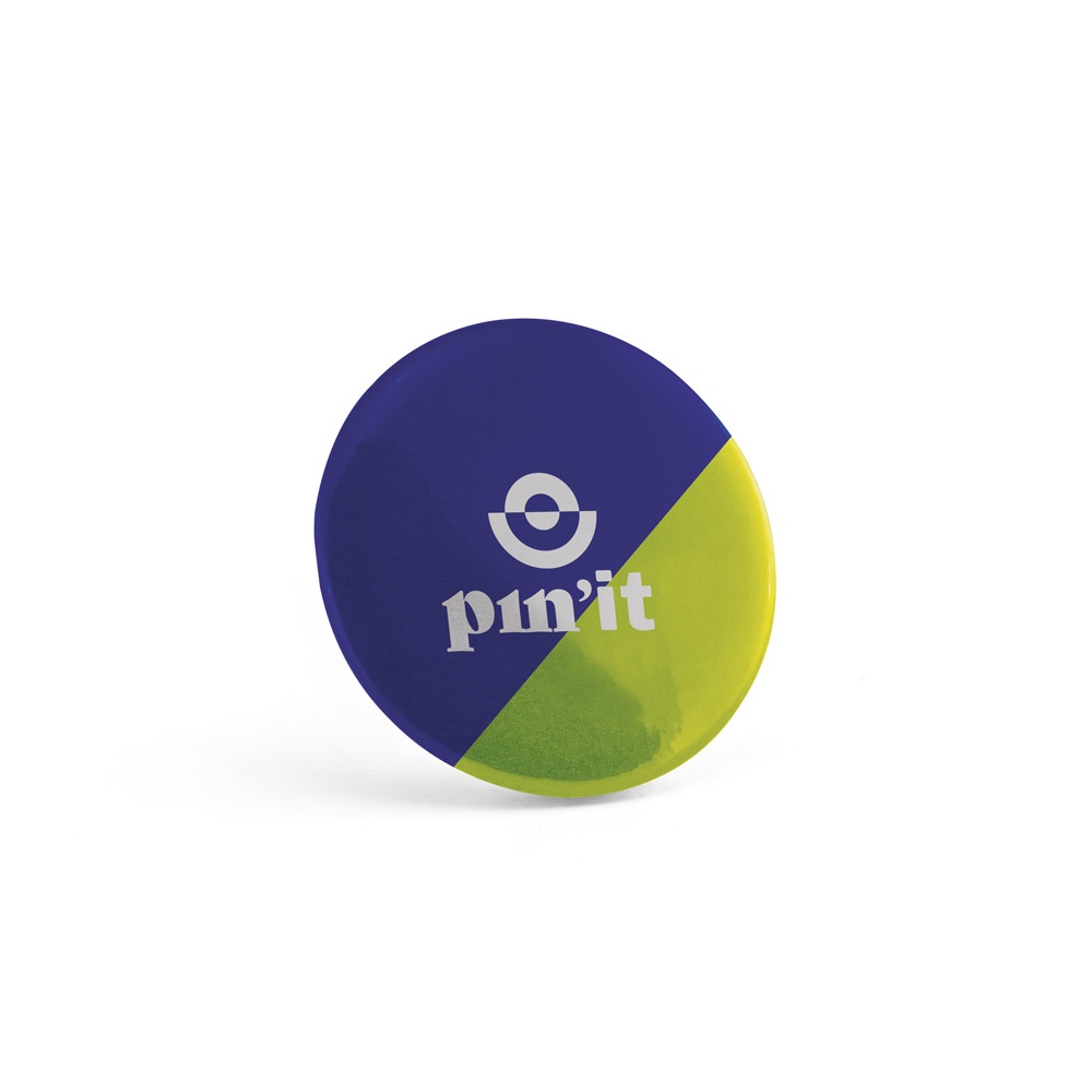Runder Pin mit Broschennadel | Button Pin 6 – Silber
