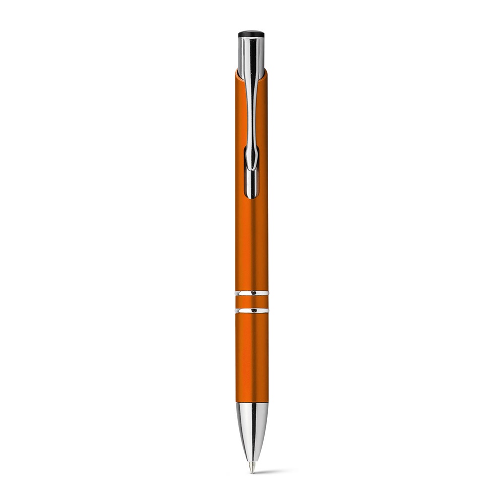 Kugelschreiber aus ABS mit Metallclip | Beta Plastic – Orange, Ansicht 2