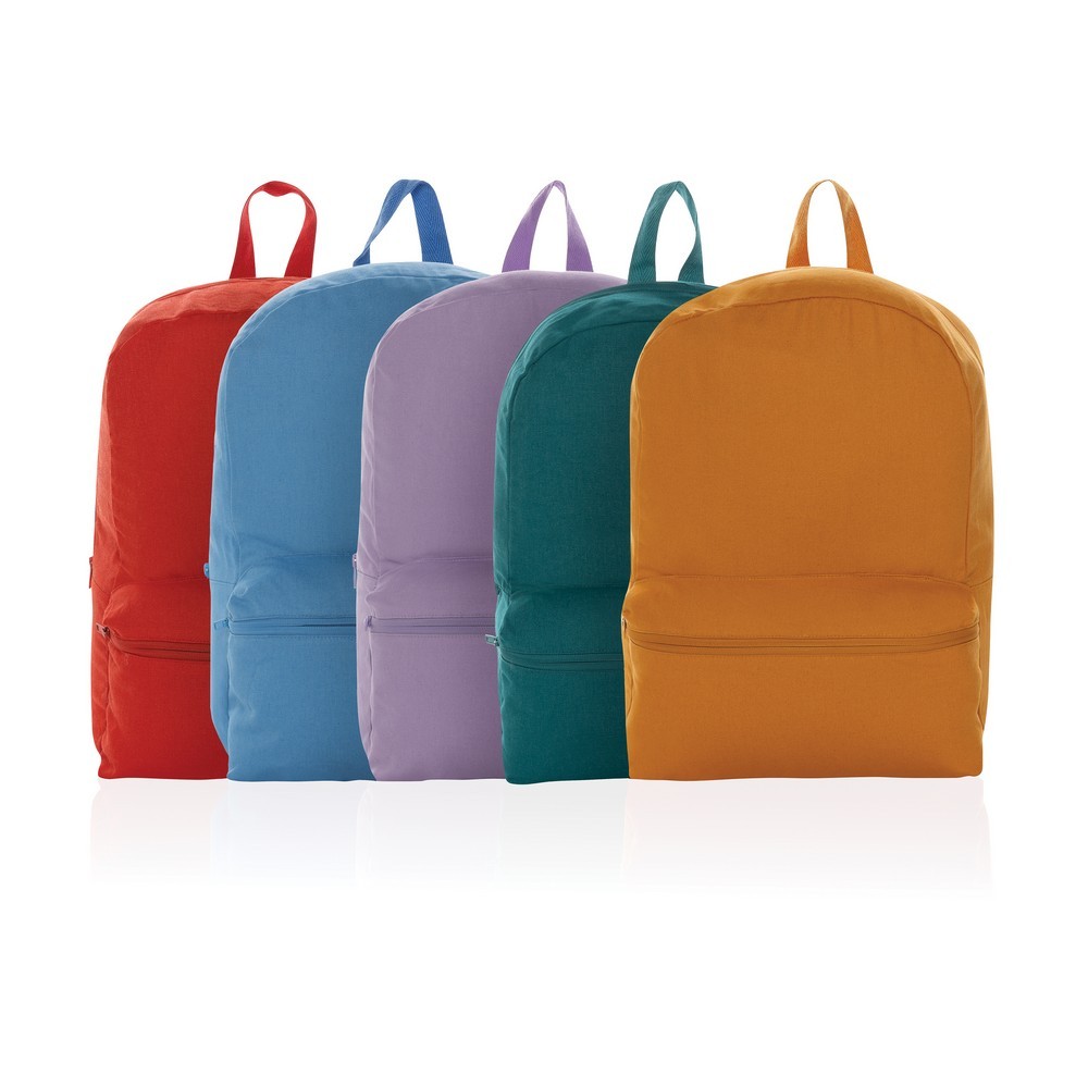 This 285 gsm recycled canvas backpack is a classic for everyday use. This bag features a spacious front and back pocket to hold your other daily essentials. With AWARE™ tracer that validates the genuine use of recycled materials. Each backpack saves on av