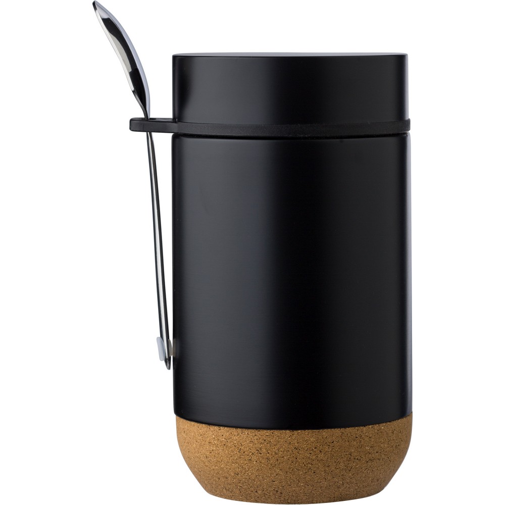 Thermischer Lebensmittelbehälter 400 ml, Löffel in Schwarz, Ansicht 5
