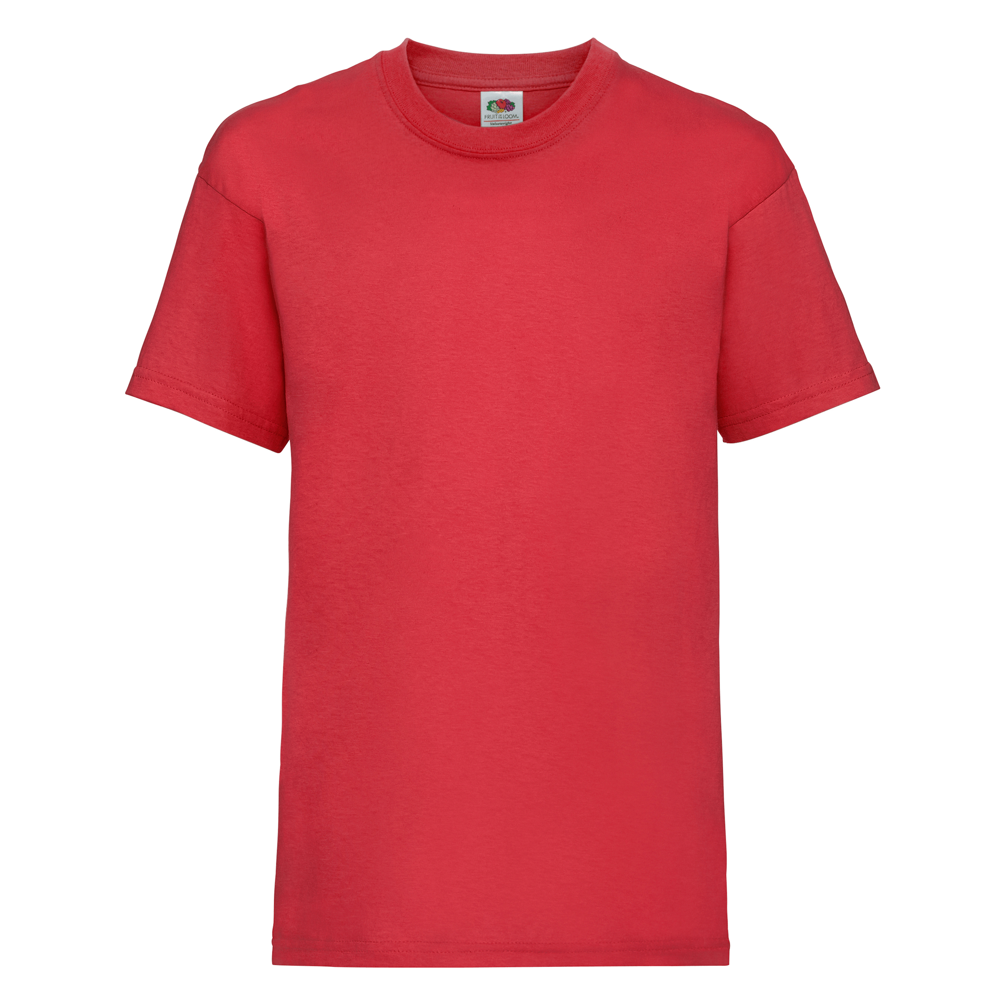 Fruit of the Loom Kinder Valueweight T-Shirt in Rot