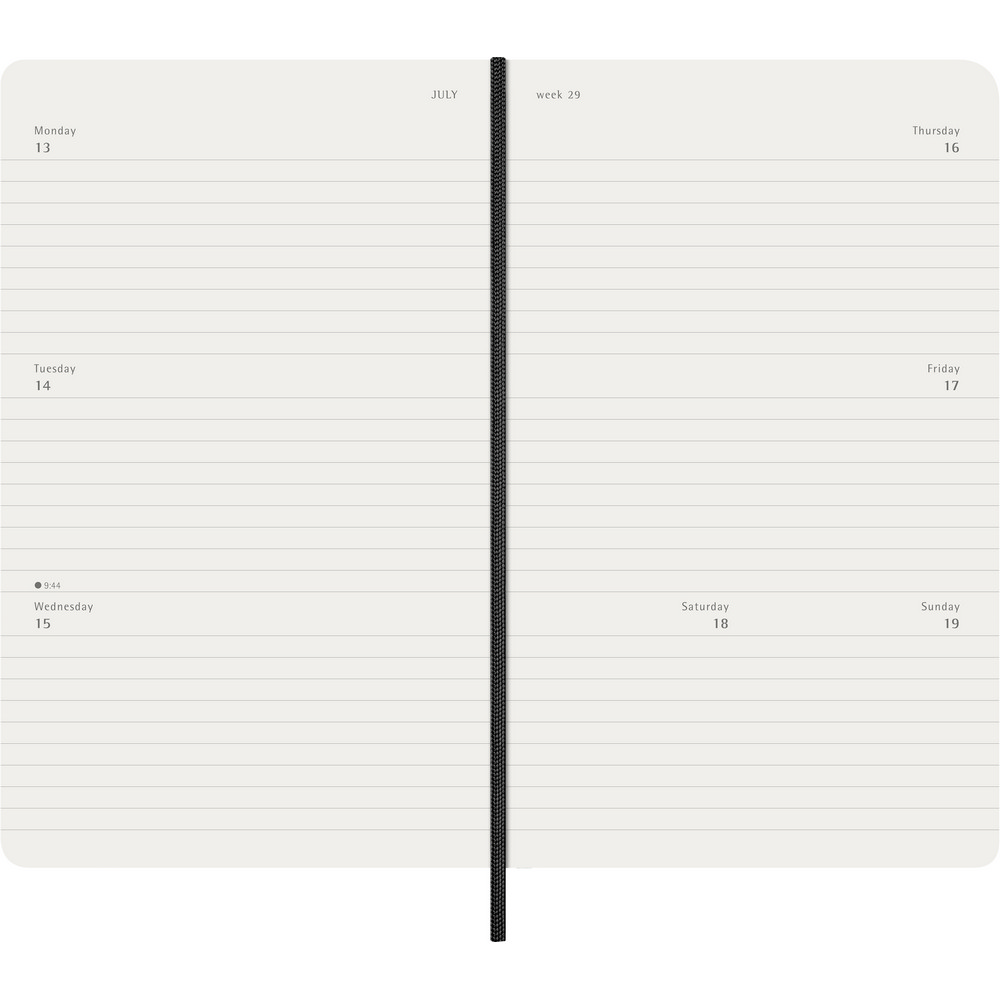 MOLESKINE Wochenkalender in Schwarz, Ansicht 6