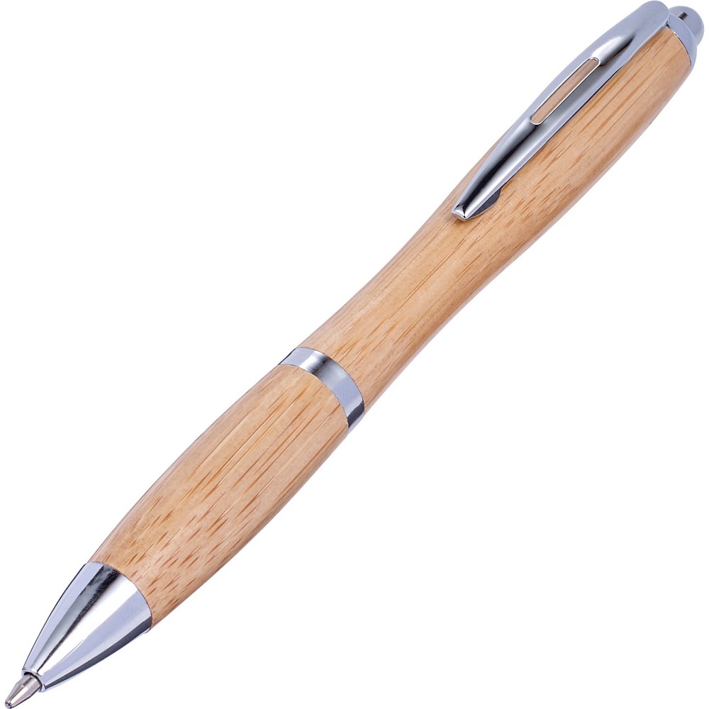 Bambuskugelschreiber in Holz, Ansicht 3