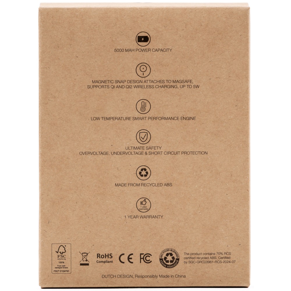 Magnetische kabellose Powerbank 5000 mAh BrandCharger Powercharge Air in Weiß, Ansicht 6