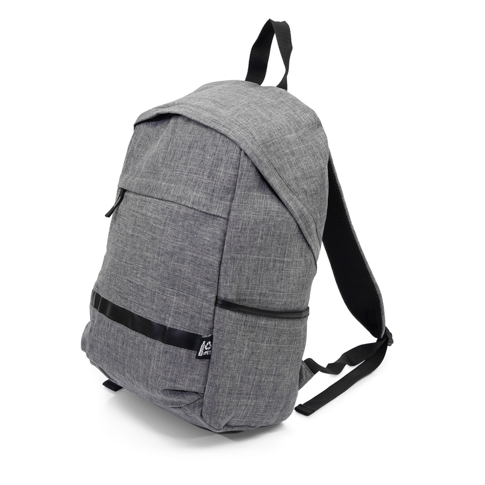 B'RIGHT Rucksack mit Fach für Laptop 15,6", aus RPET | Reggie in Grau, Ansicht 5