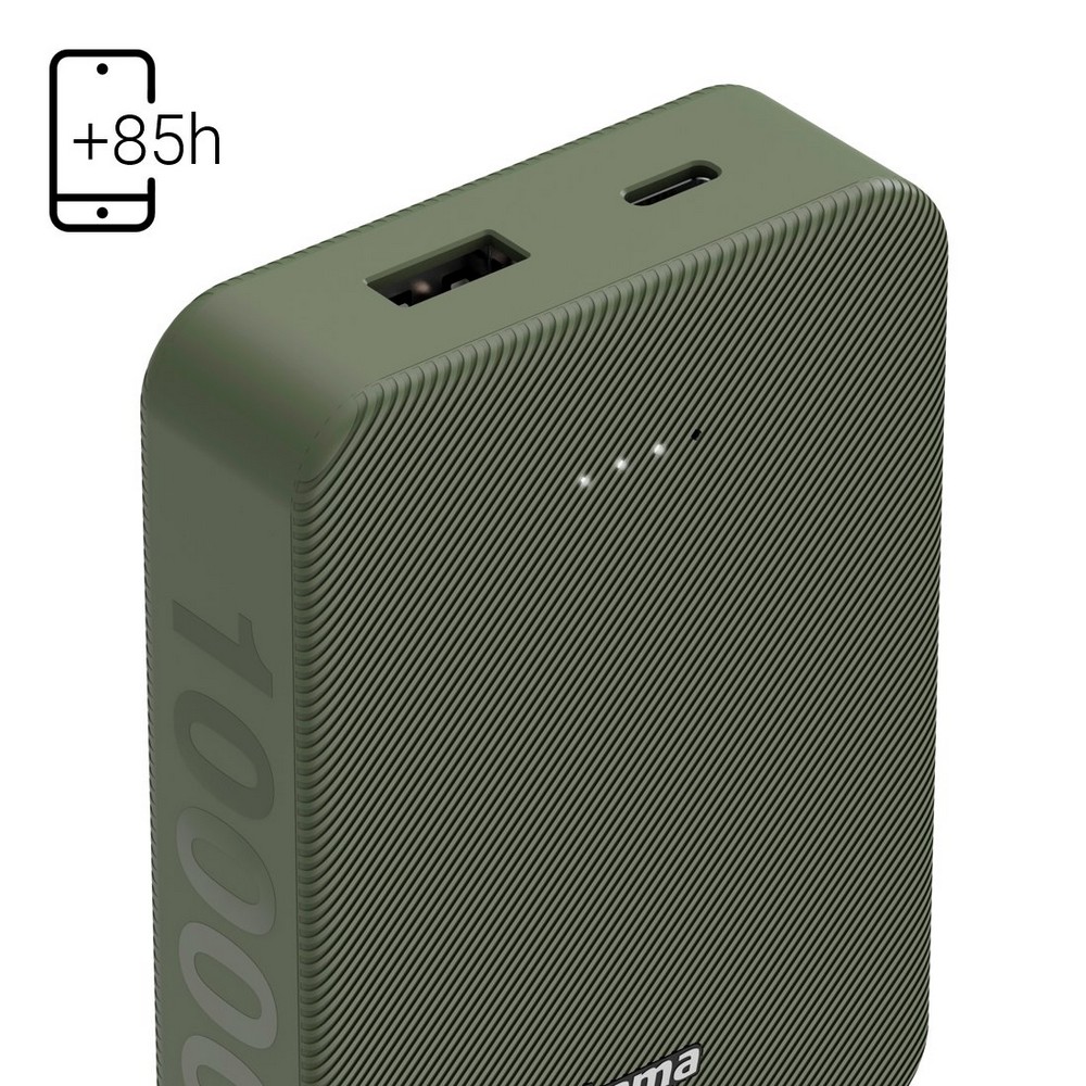 Powerbank 10000 mAh Hama Power Pack in Grün, Ansicht 7