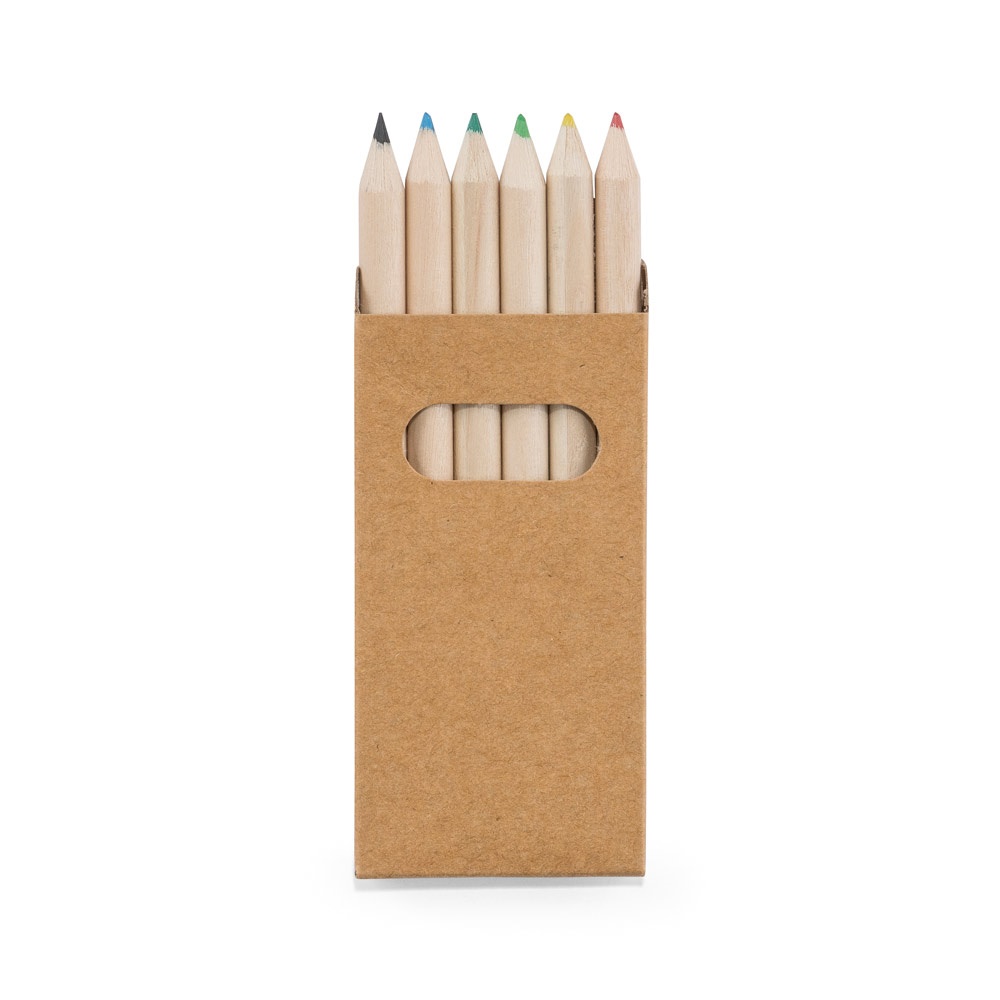 Buntstift Schachtel mit 6 Buntstiften | Bird – Natur, Ansicht 2
